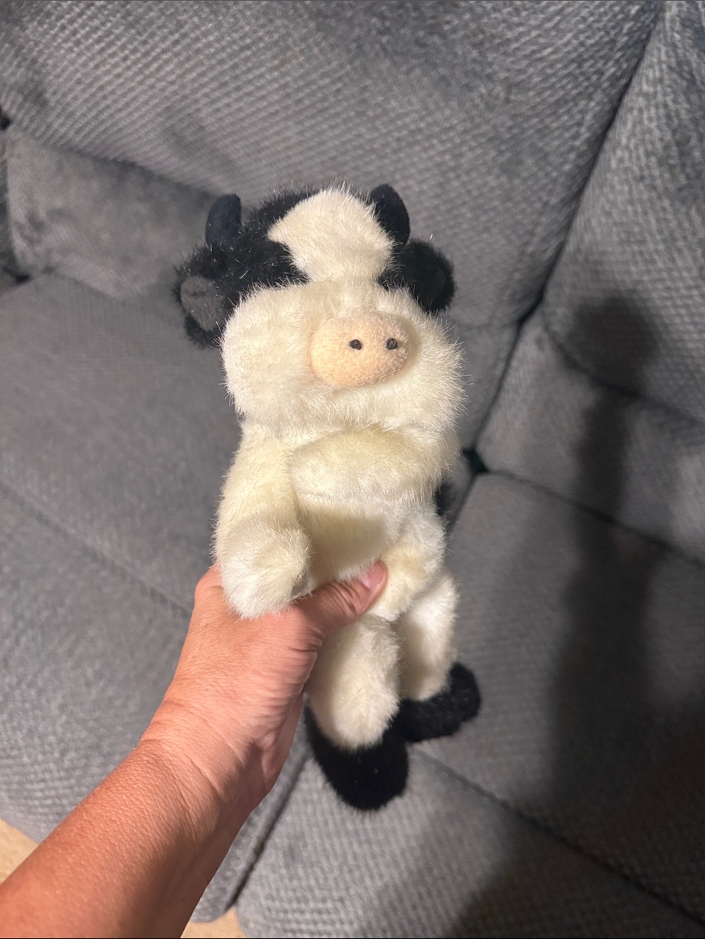 Boyds Bears Plush Cow in White and Black